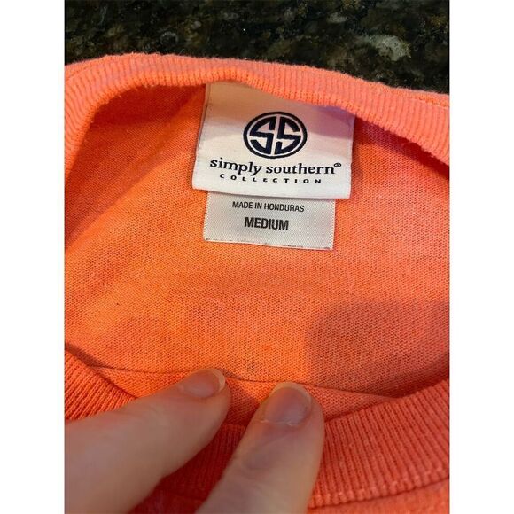 Simply Southern Women's M Orange Nautical Graphic T-Shirt Casual, Nautical - Picture 8 of 8
